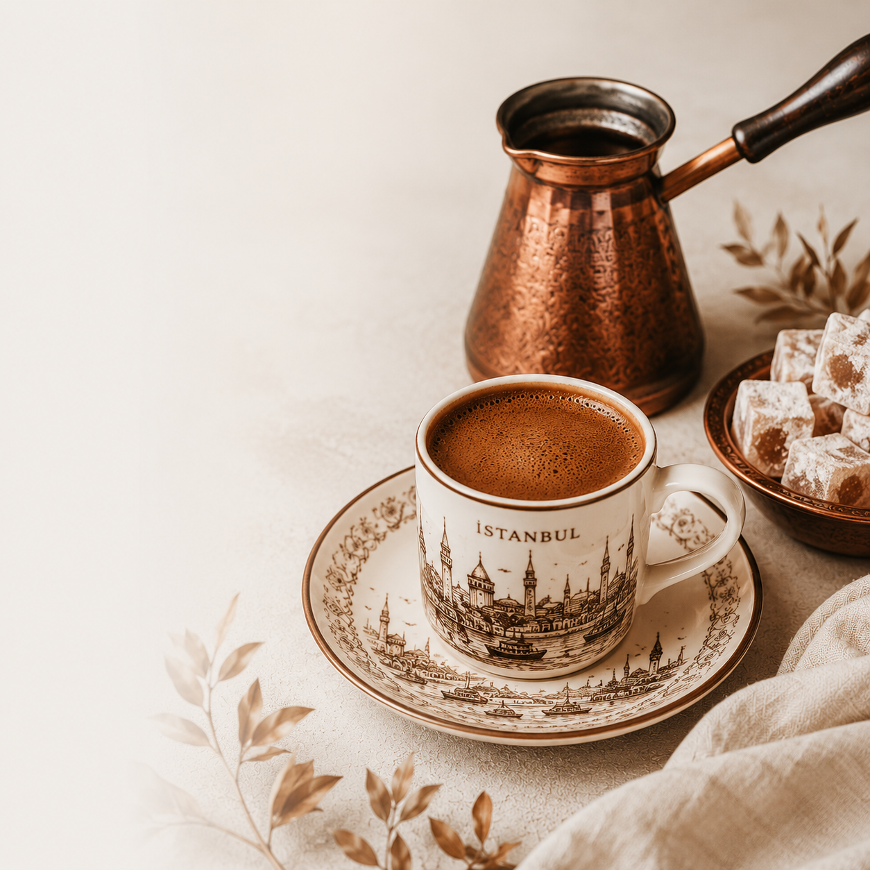 Турецкий кофе в джезве с пенкой